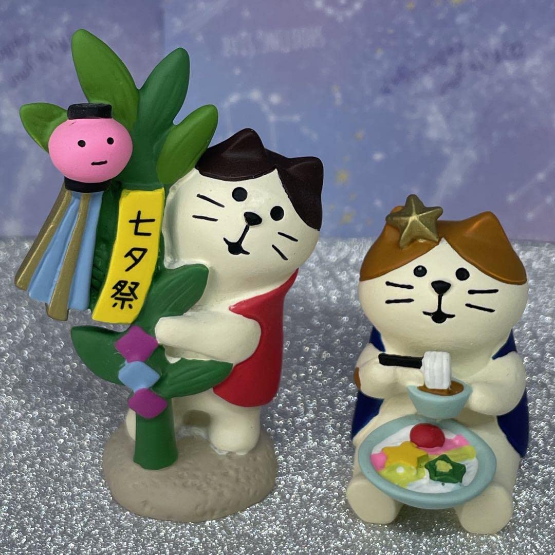 Amazon | デコレ コンコンブル 笹飾り にゃんこ 七夕そうめん猫